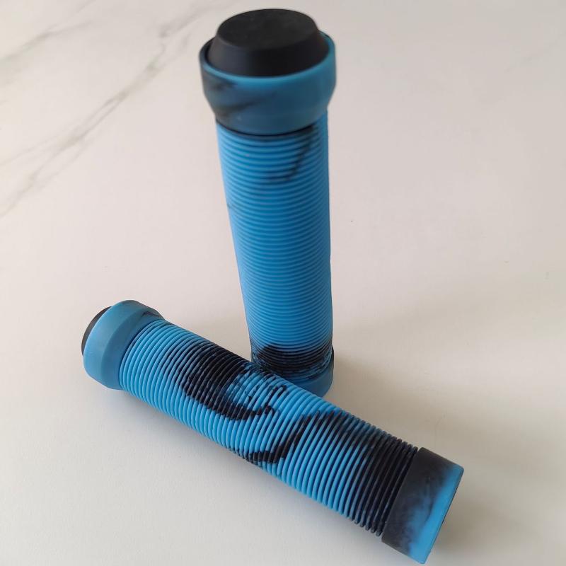 1 Coppia Gomma TPR Ergonomica Comoda Manopole Manubrio Mountain Bike Antiscivolo Ammortizzanti Coprimanubrio Bicicletta