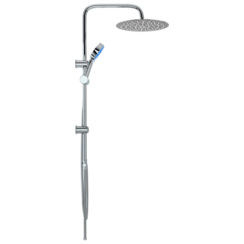 Double Head Shower Set with Handheld Shower Head Stainless Steel