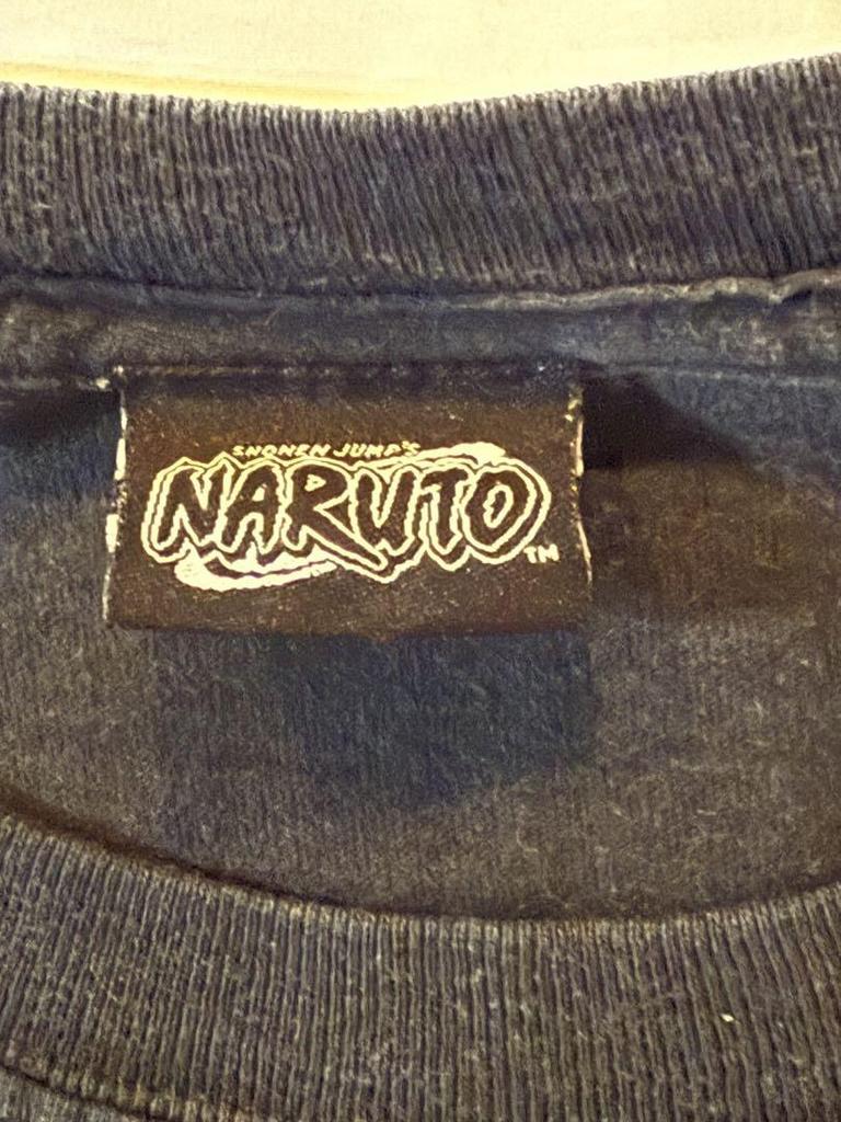 [USED] 00s NARUTO Anime T-Shirt Manga Naruto Kakashi Sensei XL