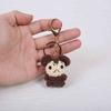 Knitting Doll Monkey Doll Keychain Handmade Mini Knitted Pendant  Gift Bag Decor