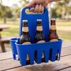 6 Pack Capacity Portable Beer Holder Cup Organizer Drink Holder Beer Bottle Carrier  Picnics