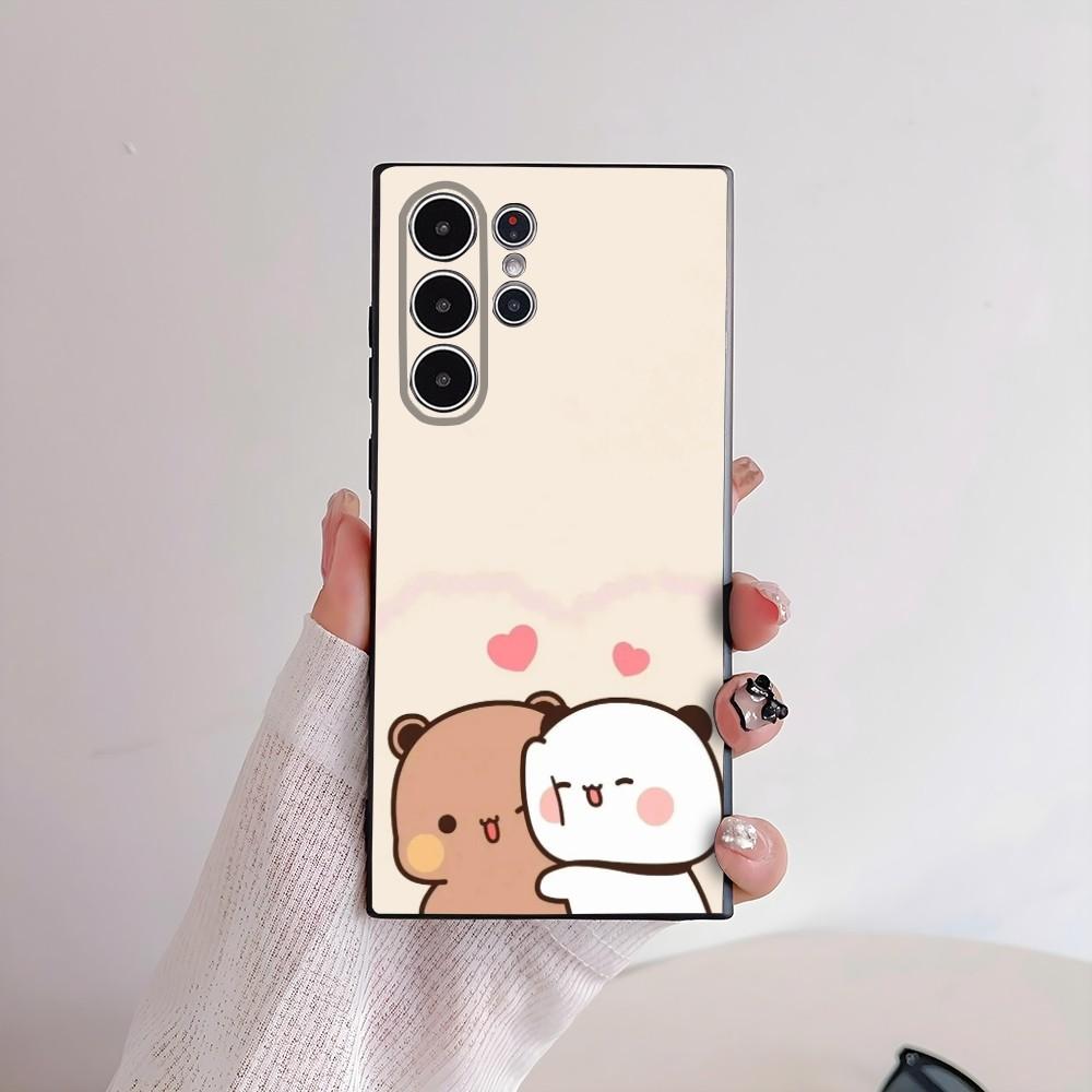 Cute Bubu Dudu Phone Case For Samsung Galaxy S25 S24 S22 S23 Ultra S21 S20 Plus 5G Frosted Non-Slip Full Cover Soft Case