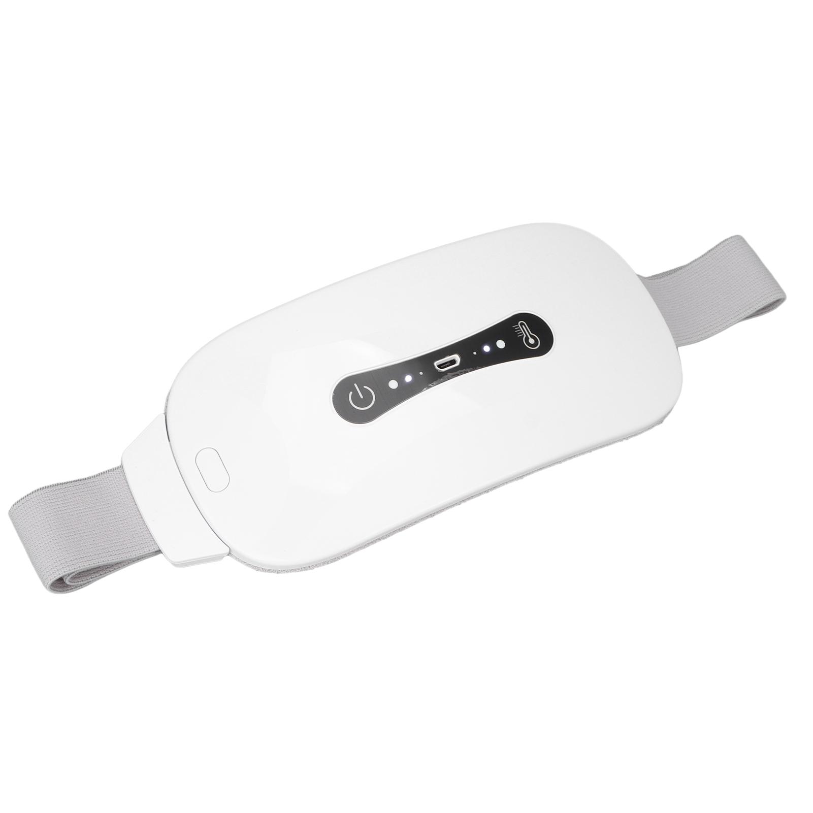 

Электрическая грелка для живота, 3 уровня нагрева, 3 передачи, вибрация, регулируемый пояс для подогрева талии белый