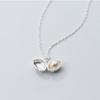 S925 Sterling Silver Shell Pearl Necklace Women's Creative Design Korean Style Shell Pearls Necklace