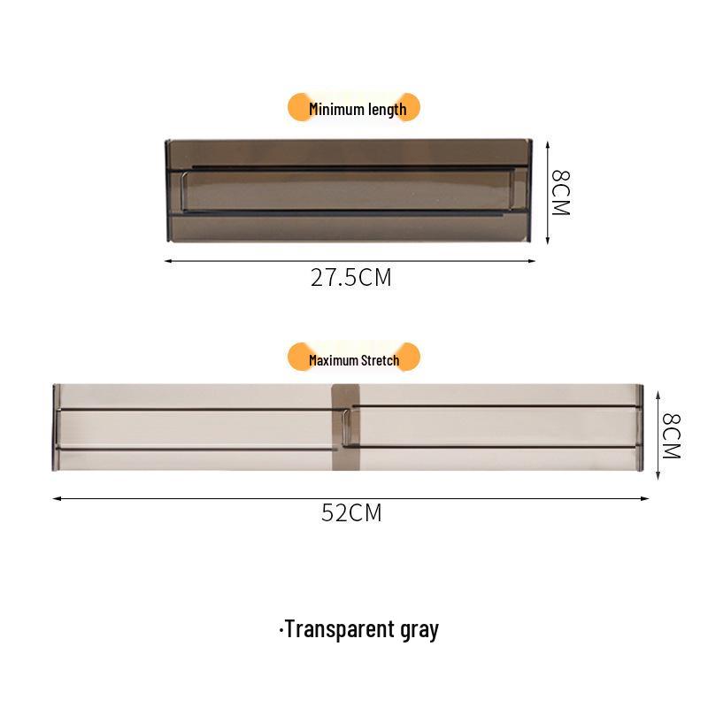Infällbar Transparent Lådavdelare och Organizeringsskiva