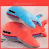 Plush Airplane Toy Soft Crystal Fabric Stuffed Toy Cartoon Airplane Pillow