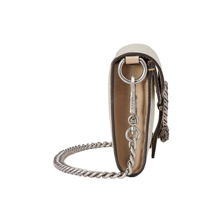 Gucci Dionysus Antique Silver Tiger Head Closure Canvas Crossbody Shoulder Bag Women Bags 731782-UULAK-9682