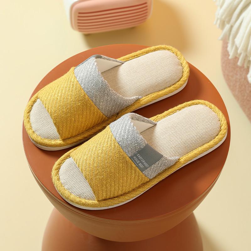Hemp Casual Women'S Slippers Home Flats Spring Summer Designer Woman Shoes Fashion Indoor Slides Couple Soft Sole Linen Slippers