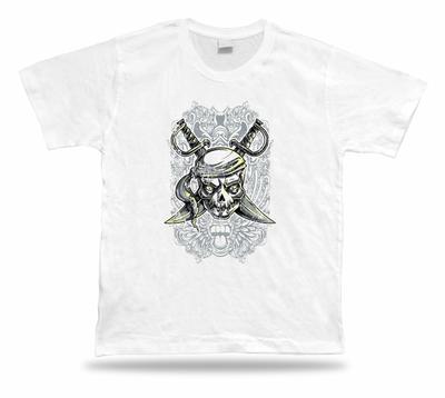 Skelett Böser Piratensäbel Monster modern tolles modernes T-Shirt stilvolles Design
