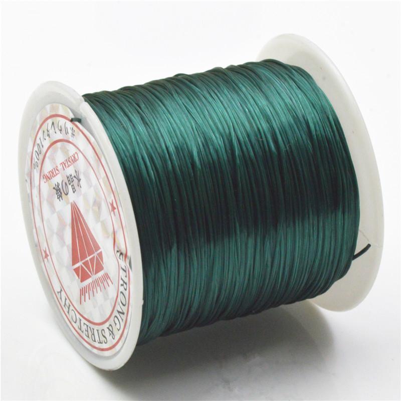 Crystal Elastic Line, Flat Rubber Band Rope 60 Meters Per Roll, Bead Line Diy Jewelry Accessories