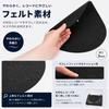 Turntable DJ for Record 3mm of Mat, 12-inch Slipmat, Players, Felt, 29.5cm Diameter, Thick, Black, Non-Slip, Replacement, Anti-Static,