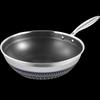 Shangheng 316L Stainless Steel Honeycomb Non-stick Wok