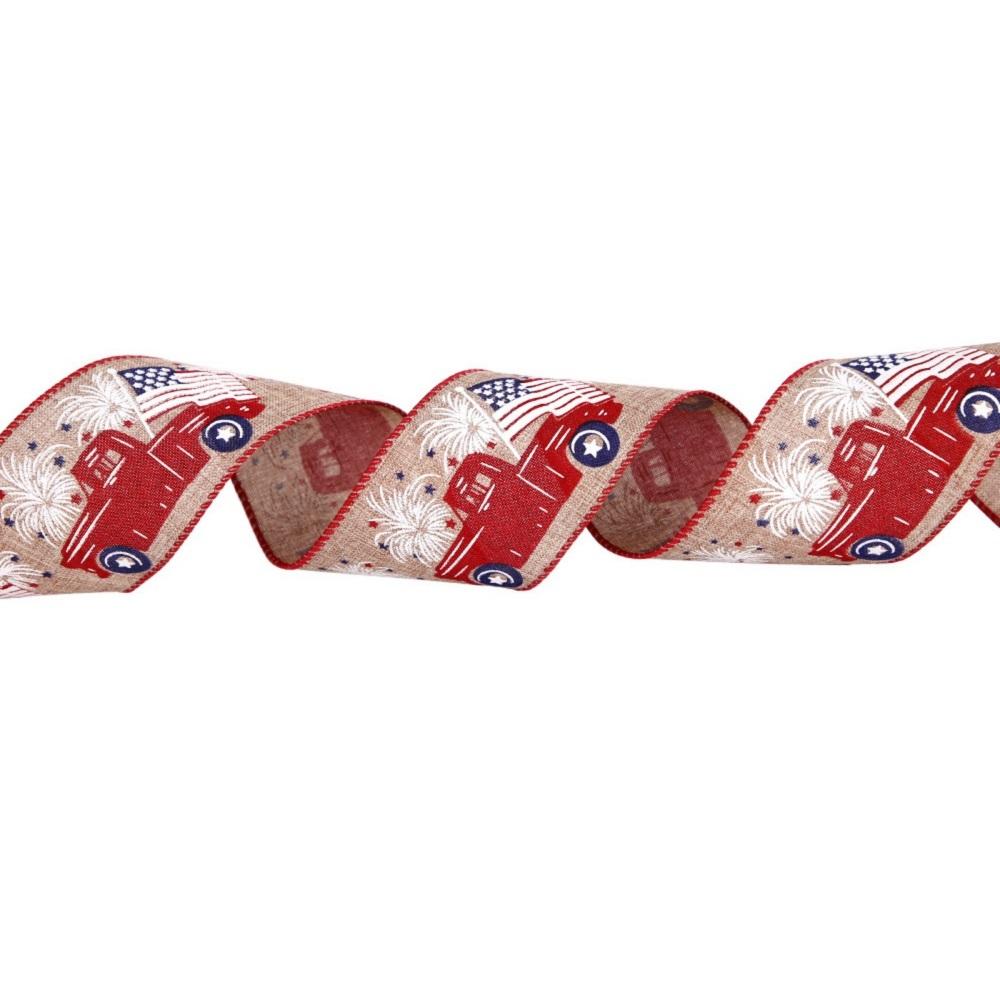 

3 м * 6,3 см лента с американским звездным флагом на День независимости, декоративная подарочная коробка, упаковка, тесьма, стример 3m*6.3cm