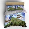 Peacock with intricate feathers. Bedding sets Duvet cover sets Duvet covers Pillowcases(1 * Duvet Cover 2 * Pillowcases, without duvet insert)