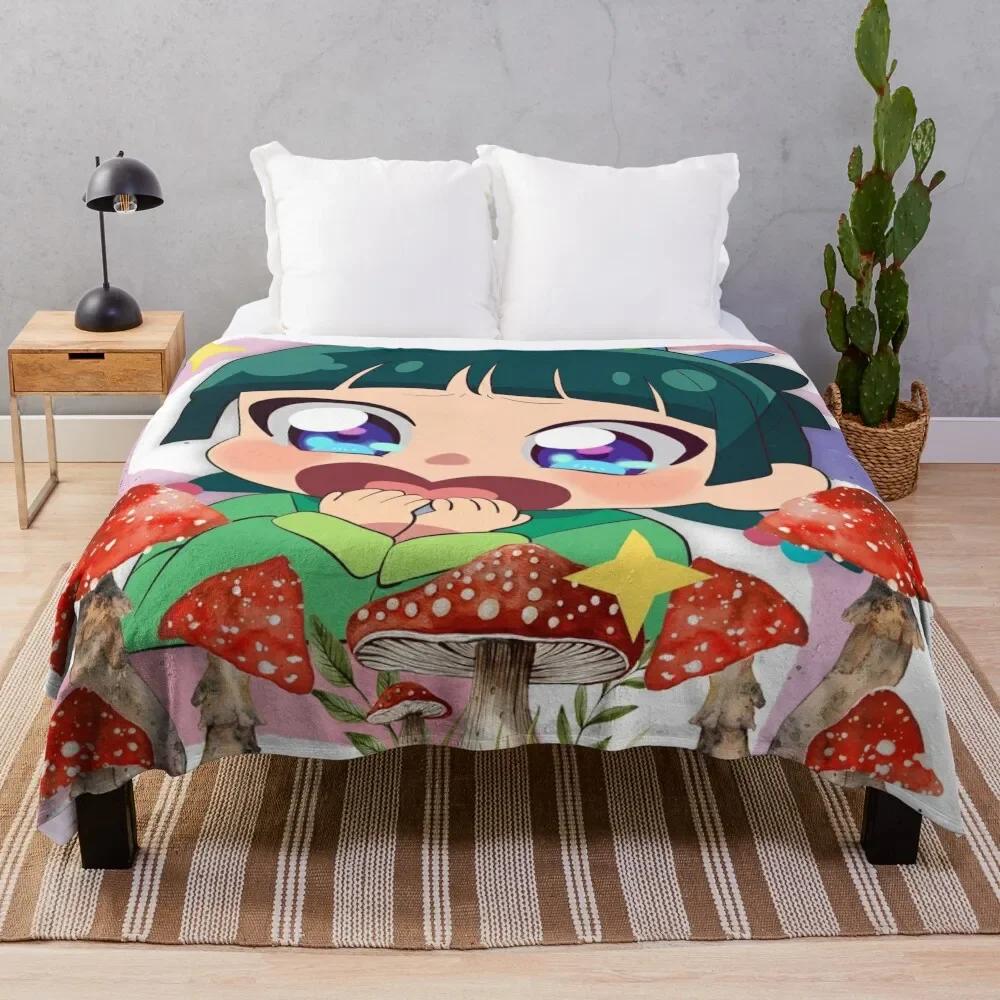 The Apothecary Diaries - Maomao poison Throw Blanket Bed Fashionable Retros Cute Plaid Blankets throw blanket Size: 75*100cm, Weight: 230 GSM