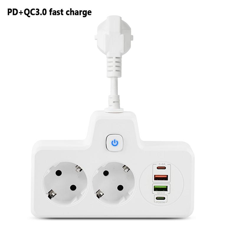 Steckdosenleiste EU AC Steckdose Multiprise Smart Home Erweiterung Elektrischer Adapter Wandstecker Konverter