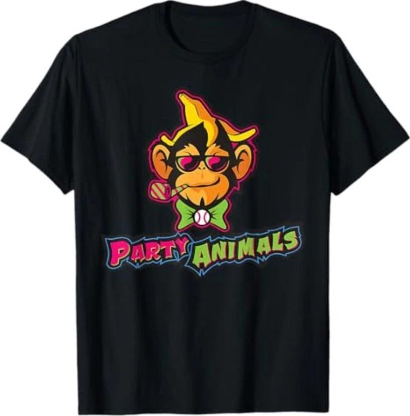Party Animals Baseball Monkey T-Shirt XXXL