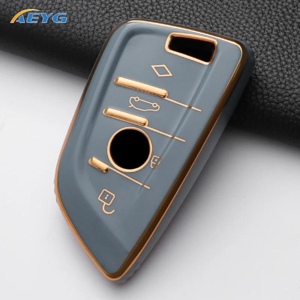 

TPU Car Remote Key Case Cover Shell Fob for BMW X1 X3 X4 X5 X6 F15 F16 G30 3 5 7 Series G11 F48 Accessories Keychain
