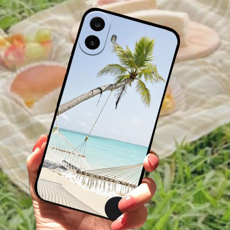 For Nothing CMF Phone 1 Case Soft Silicone Anti-fall Shockproof Black Bumper Coque Protective Cover For Nothing CMF Phone1 Capa
