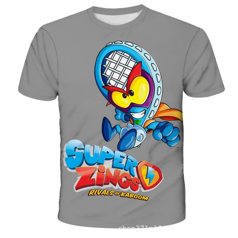 Cartoon Animation Printed Children's Clothing Top Fashionable Comfortable Short-sleeved Casual T-Shirts Boys