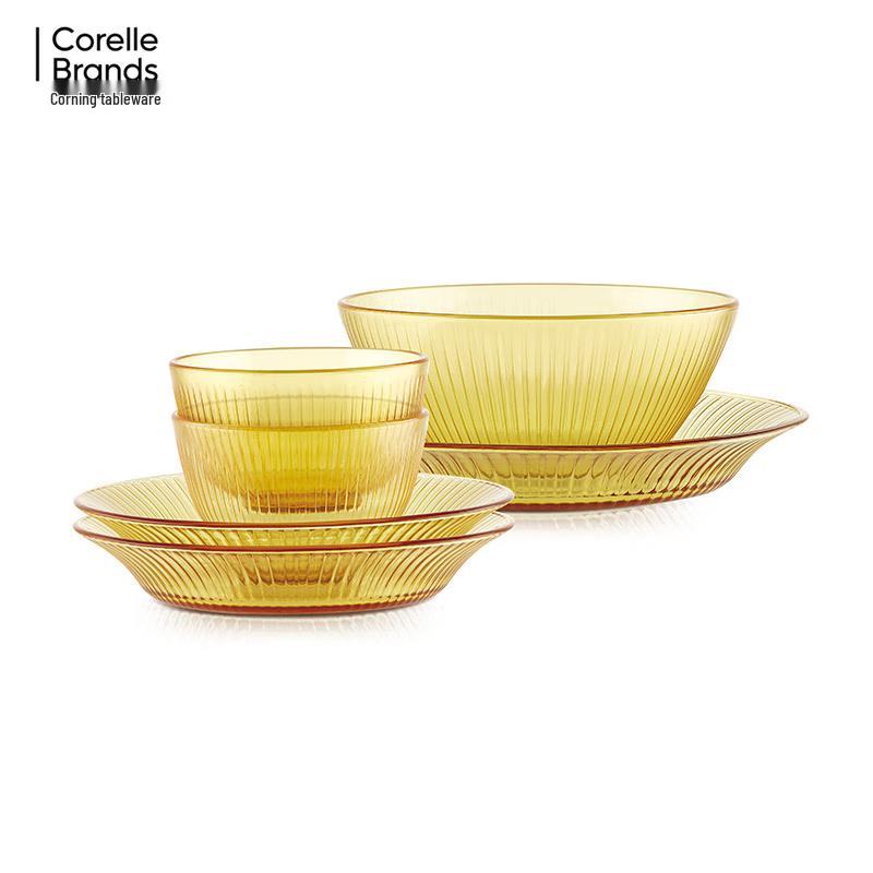 Corning Amber Glass 6-Piece Dinnerware Set