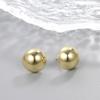 Simple Pea Shaped Alloy Silver Gold Color Drop Earrings For Women Korean Fashion Jewelry Party Girls Unusual Accessory