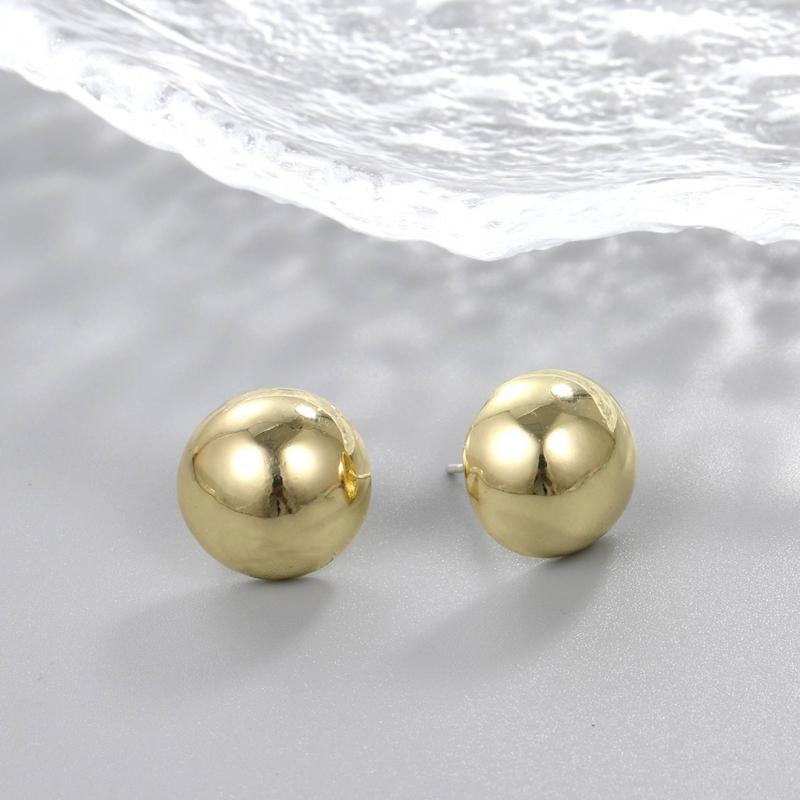 Simple Pea Shaped Alloy Silver Gold Color Drop Earrings For Women Korean Fashion Jewelry Party Girls Unusual Accessory