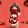 Christmas Teddy Bear Formal Wear for Dogs & Cats - Thickened Autumn/Winter Two-Legged Pet Clothing
