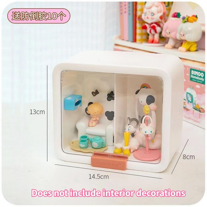 Blind Box Villa Display Box Figurine Landscape See-through Plastic Display Box Bubble Mart Lego Doll Cute Figurine Display Box