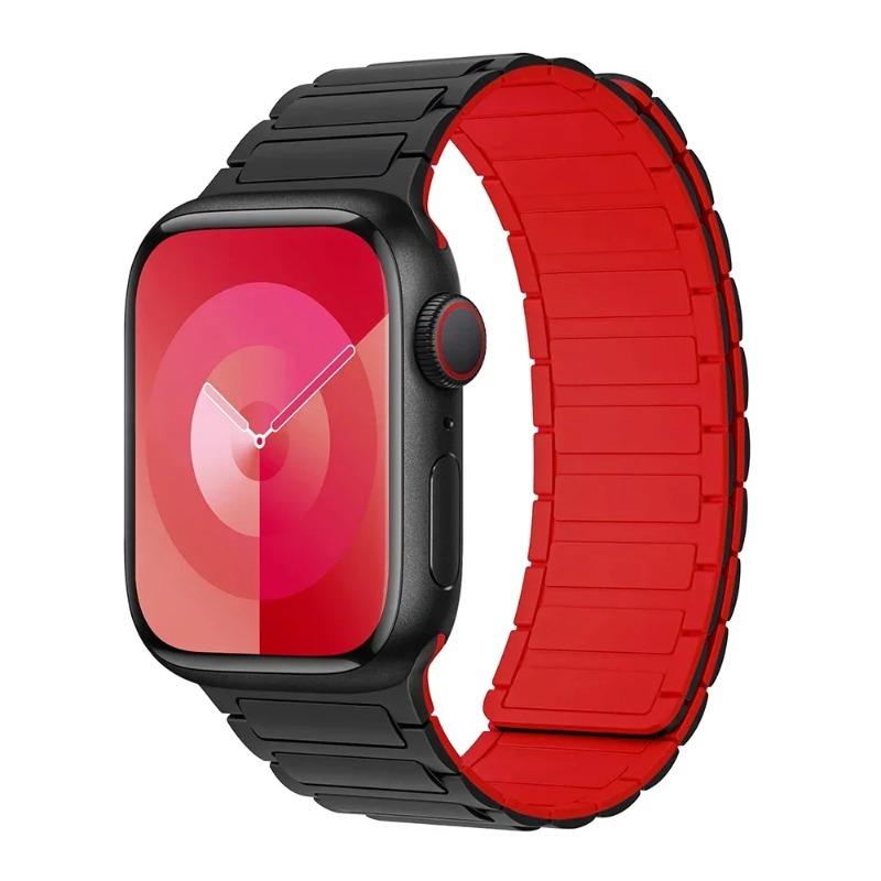 Magnetic Loop for Apple Watch 44mm 40mm 49mm 45mm 41mm 46mm Silicone Bracelet for IWatch Series 12 11 10 9 8 7 6 5 4 3 Se Ultra 2 Strap