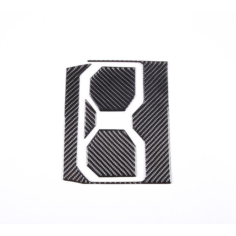 DTC2 For Toyota Tundra   Carbon Fiber Car Central Control Cup Holder Decorative Panel Cover Sticker Accessories