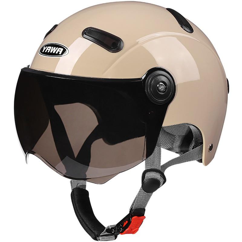 3C Certified ABS Motorcycle Half Helmet Electric Scooter Riders Unisex All Season With Removable Visor