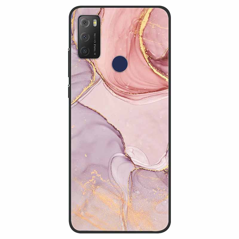 For TCL 20Y Case Marble Soft Silicone Back Wolf Shell for TCL 20E 6125F 6.52 Inch Fundas Phone Cover For TCL20Y 6156D 20 E Coque