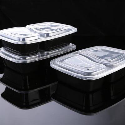 BOUSSAC Thickened Compartmented Microwaveable Disposable Lunch Box