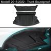 Für Tesla Model 3 2017-2023 Vorderer Kofferraumdeckel Schalldämmung Baumwolle Innenhaube Frunk/Kofferraum Schalldichte staubdichte Baumwollmatte