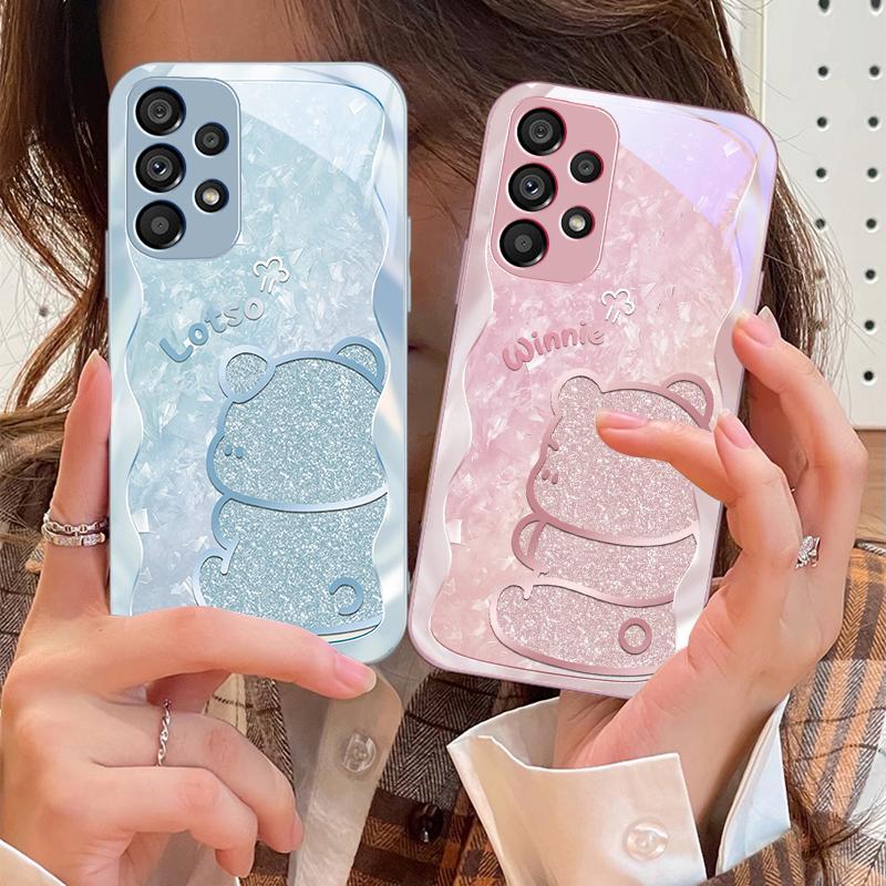 Stopniowo Wściekły Niedźwiedź Do Samsung Galaxy S10 4G S20 11E 30 S21 21 22 S24 Fe Pro S23 S25 Ultra 5G S9 Hartowane Szkło Etui Na Telefon