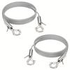 Adjustable 304 Stainless Steel Picture Hanging Wire with Double Hook for Lighting Suspension - 2PCS Pack