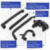 PCV Crankcase Vent Valve & Breather Hose Kit 5PCS for BMW E46 E39 E60 320i 323i 325 325i 325ci 328i 330i 330ci 330xi 525i 528i 11617501566