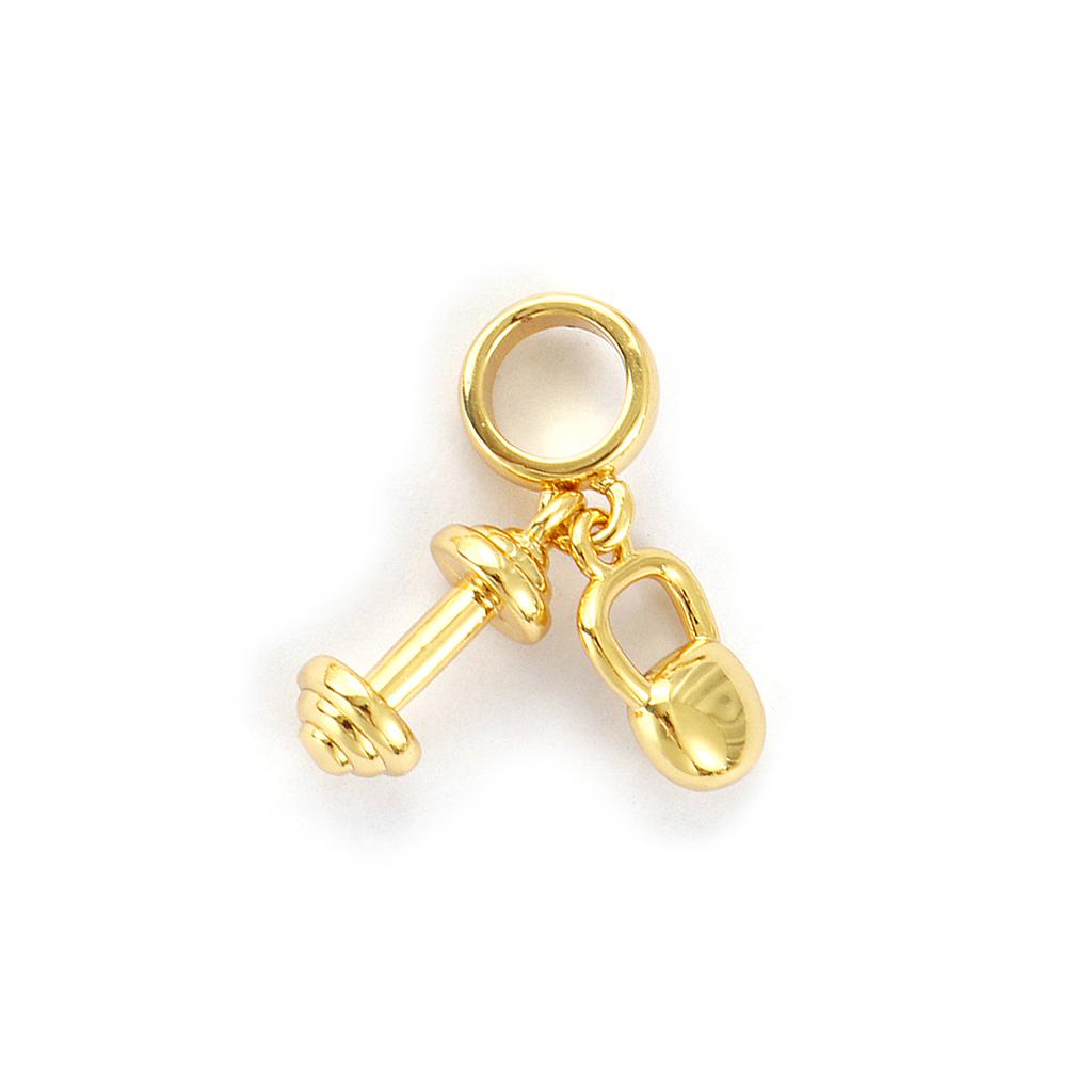 2 Pcs Brass Charms 18K Gold Plated Scallop Starfish Coconut Tree Dog Pendants For DIY Necklace Bracelet Jewelry Making Findings