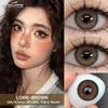 Eyeshare Fashion Brown Colored Contact Lens Natural Soft Contact Lenses for Eyes Decoration 14.2mm Yearly 2pcs=1 Pair
