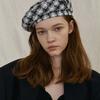 Poesiedame Tweed Beret_black Check