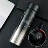 304 Stainless Steel Smart Thermos Cup: Double-Layer Vacuum Design with Temperature Display, Ideal for Business and Office Use, Customizable Logo.