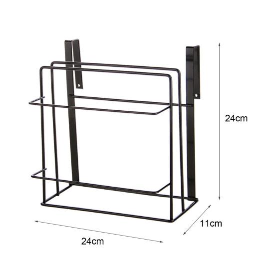 Dvouvrstvá kuchyňská skříňka Železná police Stojan na krájení Úložný stojan Držák na ručníky