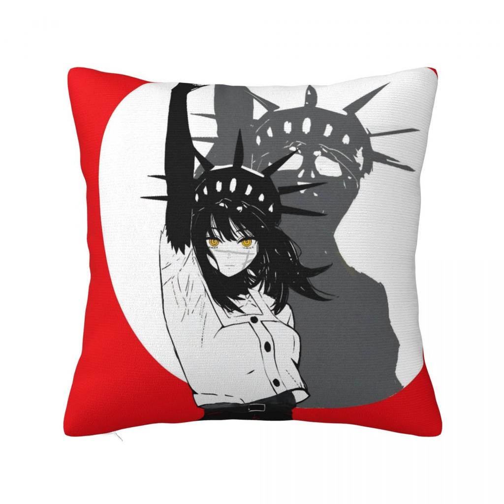 Yoru Chainsaw Man War Devil Pillow Covers Car Asa Mitaka Cushion Cover Cool Home Decoration Pillow Cover 40*40
