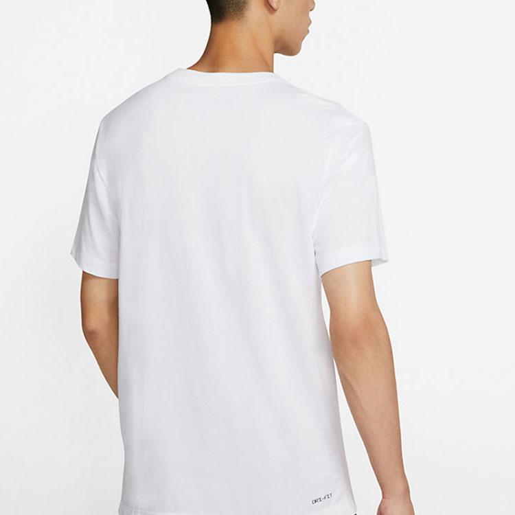 Jordan Jumpman Logo Print Sport Crew Neck Short Sleeve T-Shirt Men Tops White CW5191-102