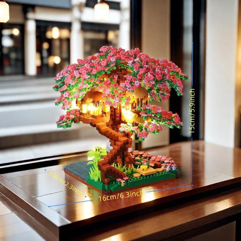 Taohuatan Lake Themed Micro Brick Building Blocks Set, Adult Creative Toys, Unique Chinese Landscape Model Bricks with LED Light