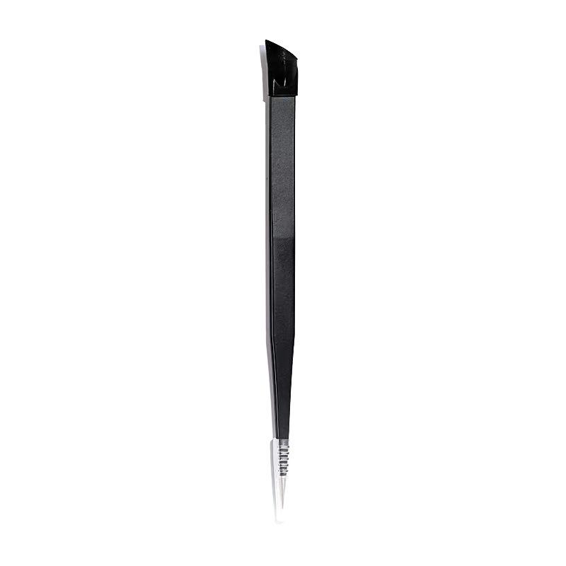 Double-Ended Metal Nail Art Tweezers for Rhinestones and Decals, Silicone Pressing Stick