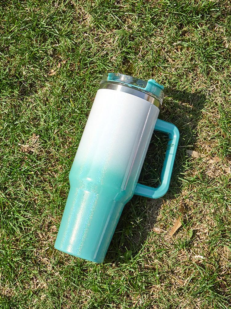 Thermos Bottiglia Arcobaleno 40oz Tazza Acciaio Inossidabile Termica Mantiene Freddo e Caldo Borraccia Con Manico Tazza Termica Auto Anti-perdita