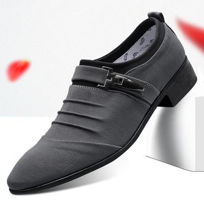 Hochzeitsschuhe für Herren Spitz Klassische Schuhe Herren Kleider-Loafer Canvas Herren Kleiderschuhe