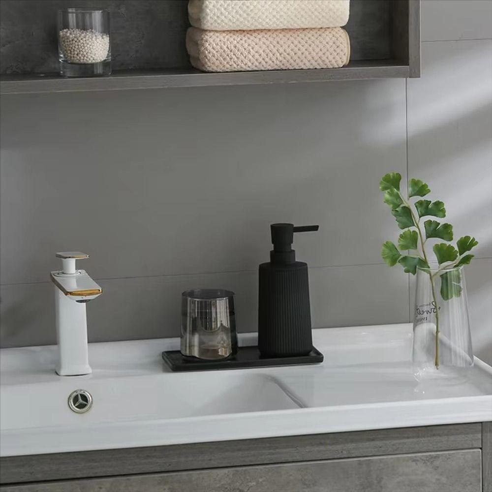 Modern Ribbed Handwash Container Press Pump Lotion Gel Jar Liquid Soap Dispenser  Home Use